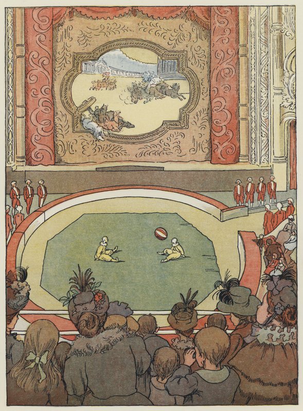 Londres: The Hippodrome (litografia a cores) de Francis Donkin Bedford