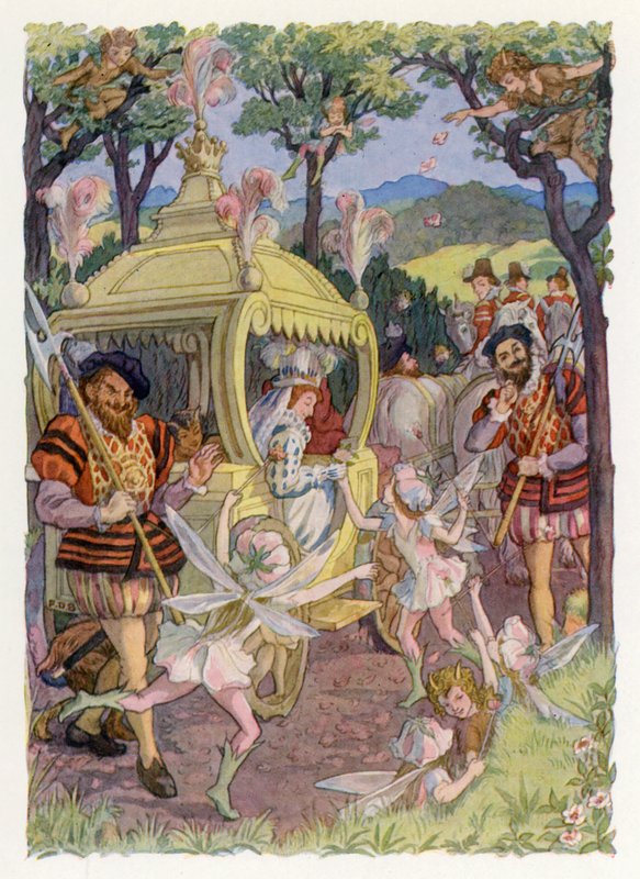 Merrie England: Uma Peregrinação Real (litografia a cores) de Francis Donkin Bedford