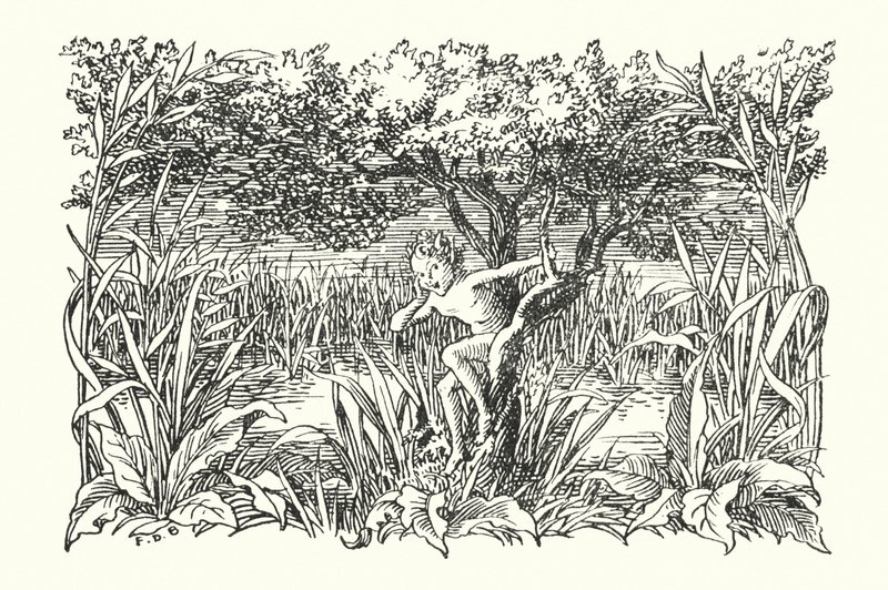Merrie England: Robin Goodfellow (litografia) de Francis Donkin Bedford