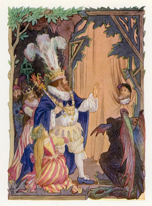 Merrie England: O Senhor da Miséria (litografia a cores) de Francis Donkin Bedford