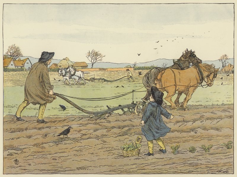 Lavrador (litografia a cores) de Francis Donkin Bedford
