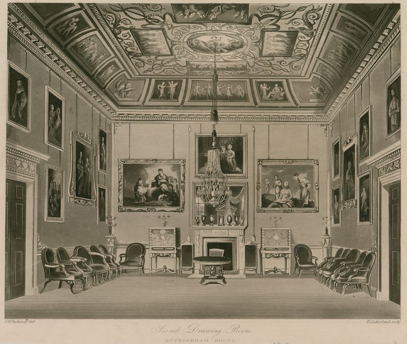 Segunda sala de desenho, Buckingham House de Francis Phillip Stephanoff