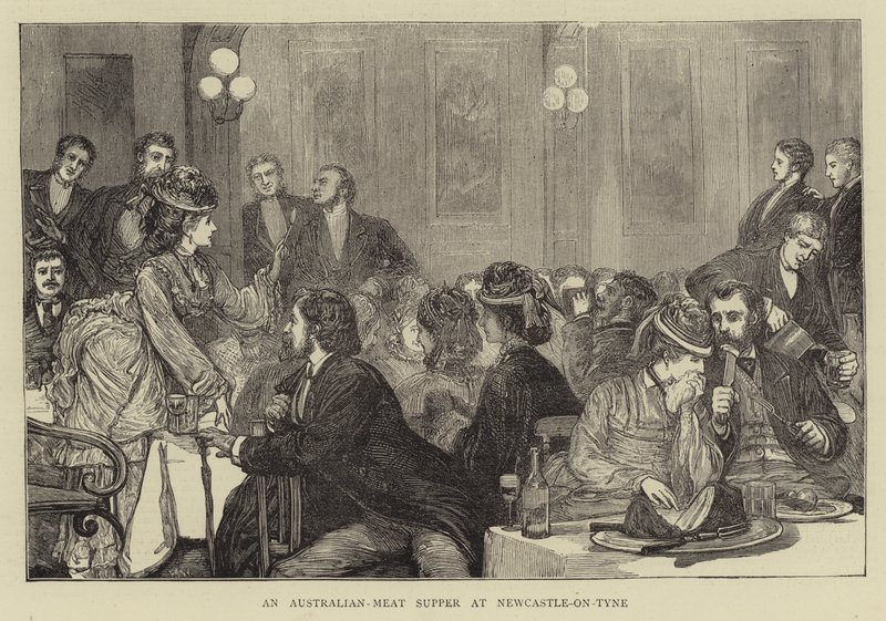 Uma ceia de carne australiana em Newcastle-on-Tyne de Francis S. Walker