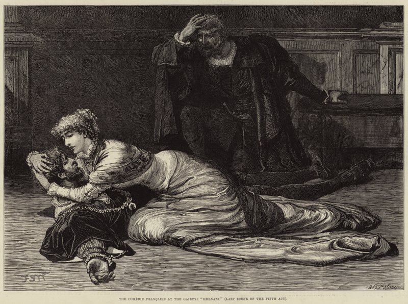 A Comédie Française no Gaiety, Hernani, última cena do quinto ato de Francis S. Walker
