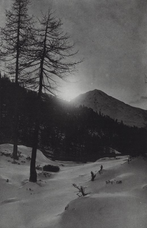 Os Alpes: Perto de Obergurgl (foto a p/b) de Francis Sydney Smythe