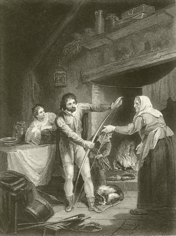 Alfred no chalé do Neatherd de Francis Wheatley
