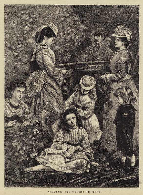 Amateur Hop-Picking em Kent de Francis Wilfred Lawson