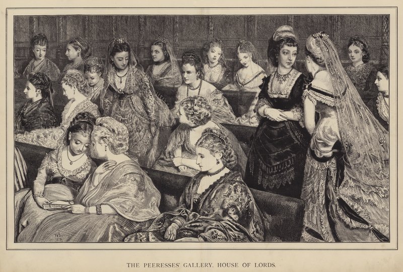A Galeria das Peeresses, House of Lords de Francis Wilfred Lawson