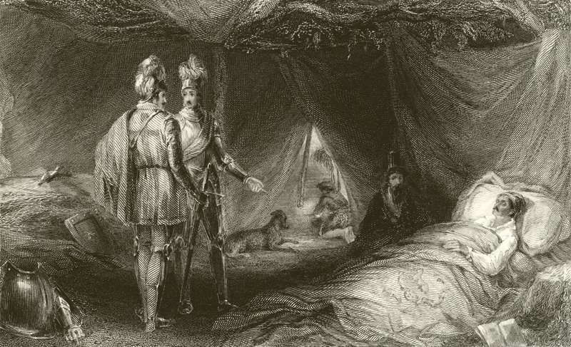 O leito de morte do ladrão de Francis William Topham