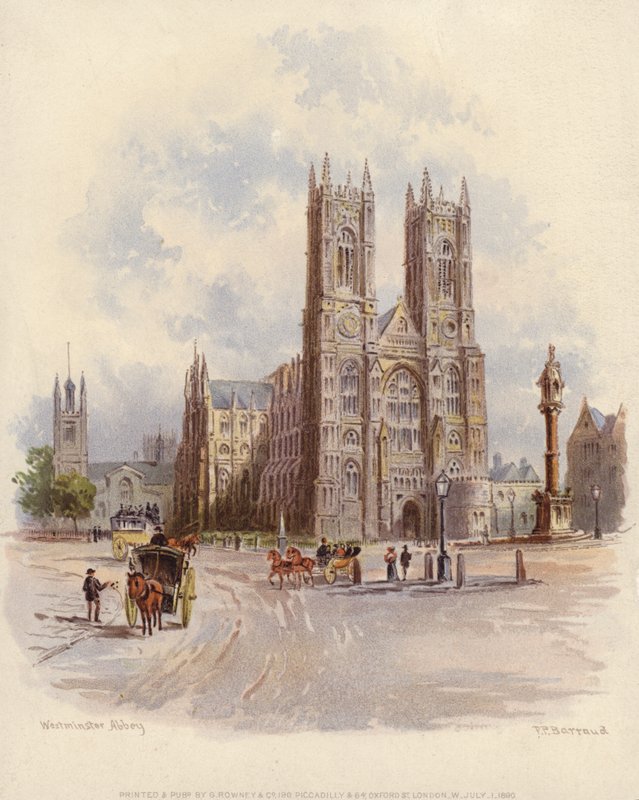 Abadia de Westminster, Londres de Francis after Barraud