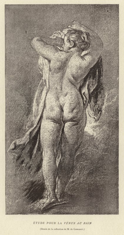 Estudo para a Vénus no Banho de Francois (after) Boucher