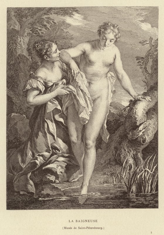 O Banhista de Francois (after) Boucher