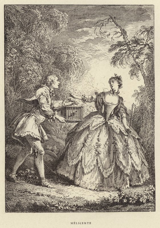 Melicerte (gravura) de Francois (after) Boucher