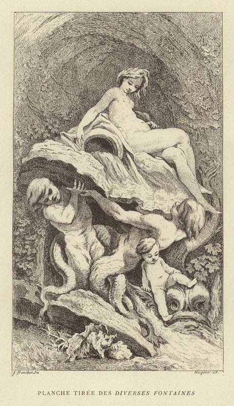 Tábua das Várias Fontes (gravura) de Francois (after) Boucher