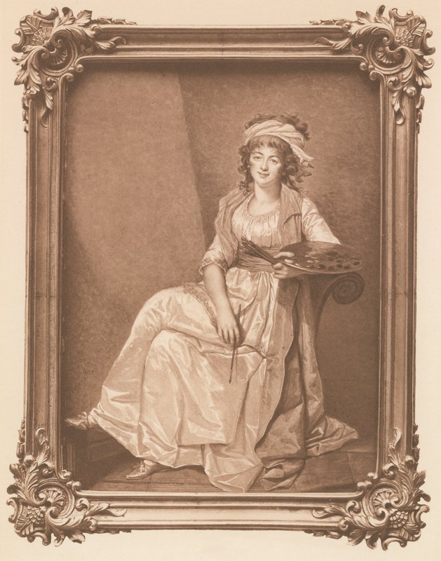 Madame Vigee Le Brun (litho) de Francois Dumont