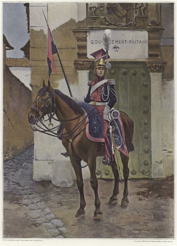 Um guarda a cavalo de Francois Flameng