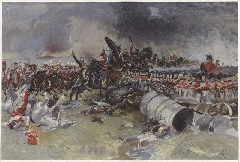 Batalha de Waterloo de Francois Flameng