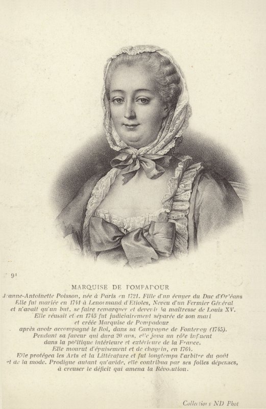 Marquesa de Pompadour de Francois Hubert Drouais