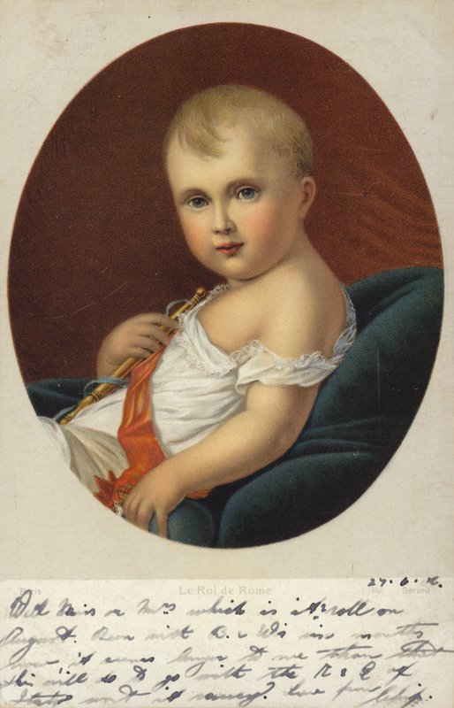 Roi de Rome (litografia colorida) de Francois Pascal Simon Gerard
