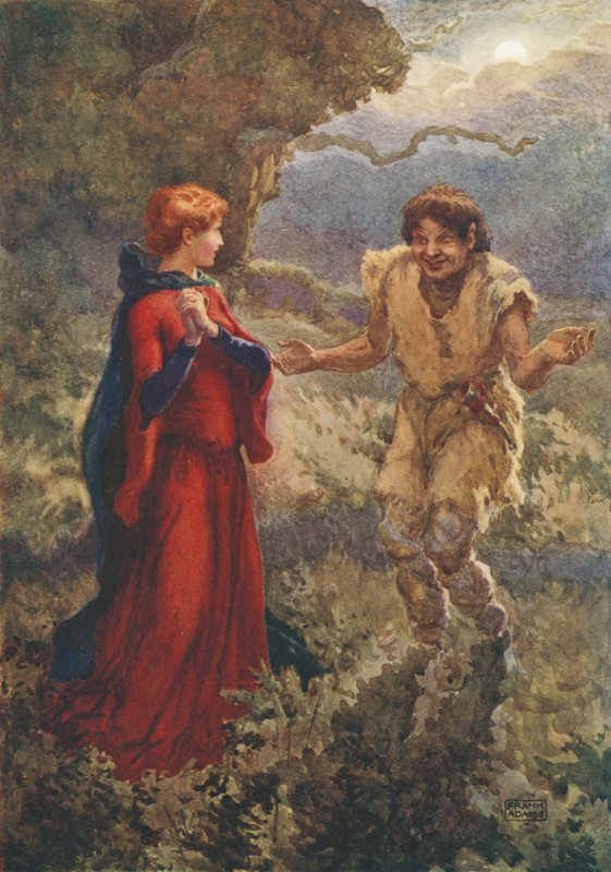 Comus in the Woods, de Comus por John Milton de Frank Adams