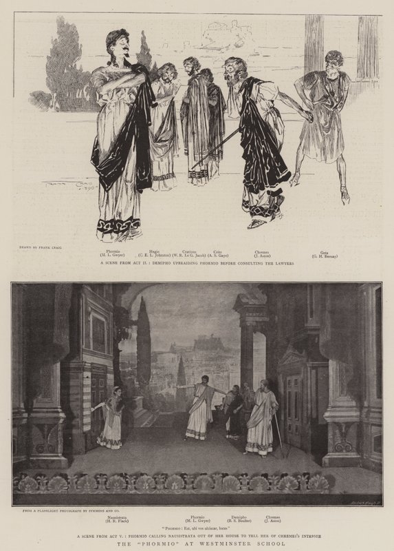 O Phormio na Escola de Westminster de Frank Craig