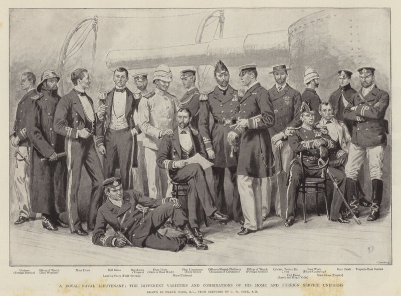 Um tenente real naval de Frank Dadd