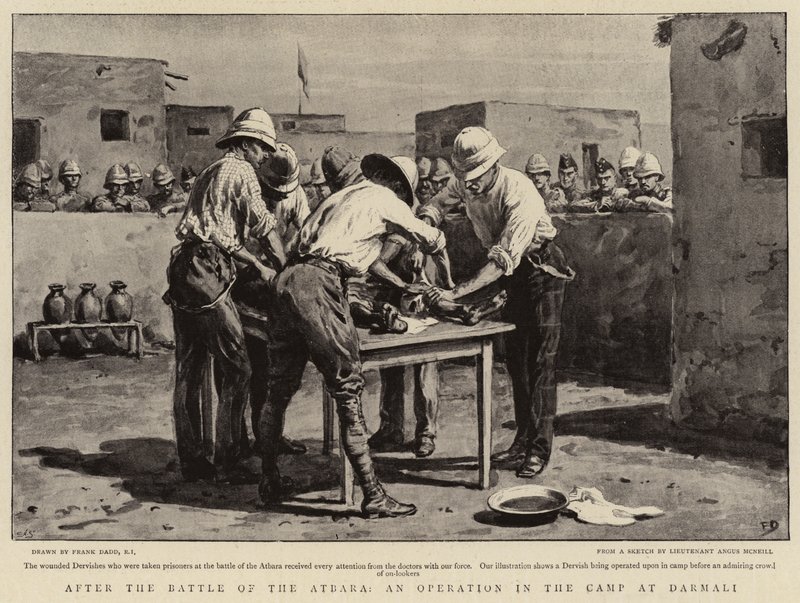 Após a Batalha de Atbara, uma Operação no Acampamento em Darmali de Frank Dadd