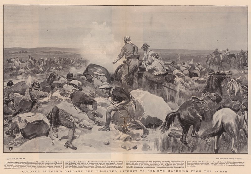 Galanteador do Coronel Plumer, mas mal-fadado Tentativa de aliviar Mafeking do Norte de Frank Dadd