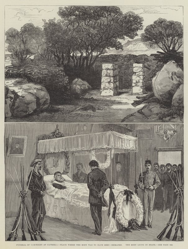 Funeral de Garibaldi no Caprera de Frank Dadd