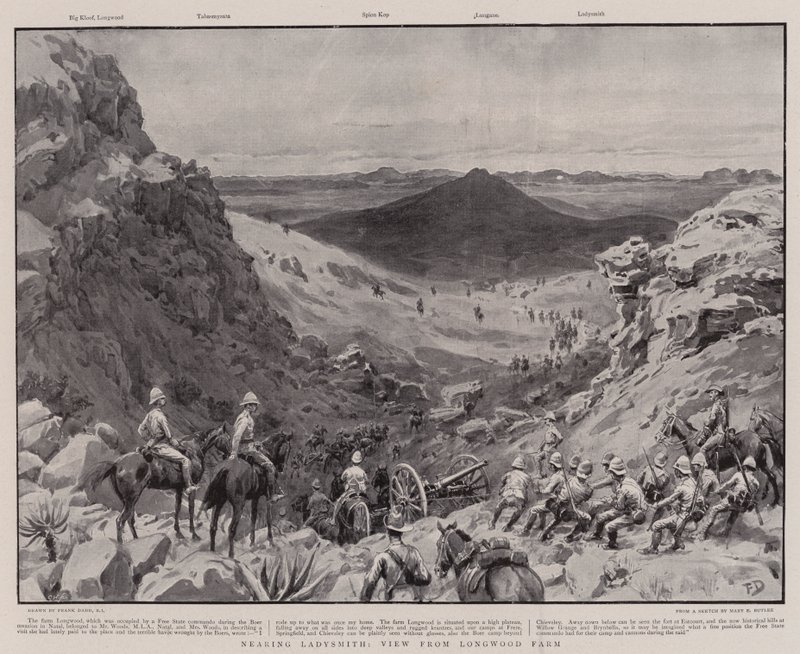 Perto de Ladysmith, vista da Fazenda Longwood de Frank Dadd