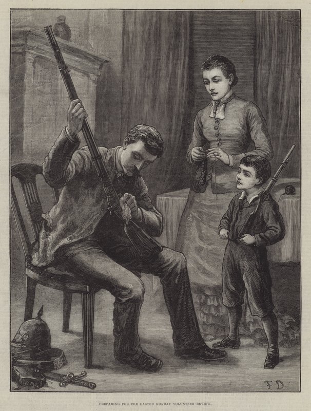 Preparando-se para a segunda-feira de Páscoa Volunteer Review de Frank Dadd