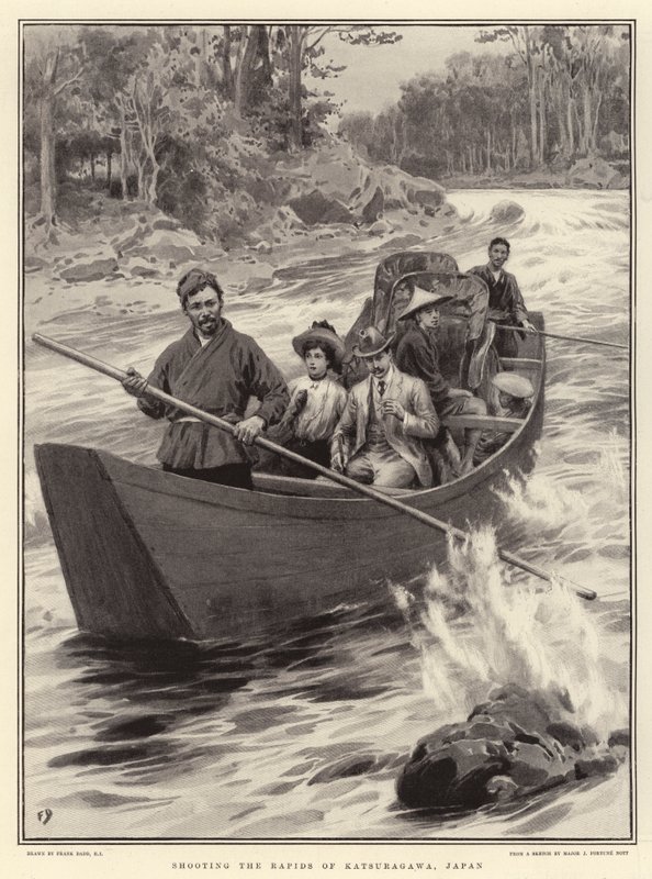 Atirando nas Corredeiras de Katsuragawa, Japão de Frank Dadd