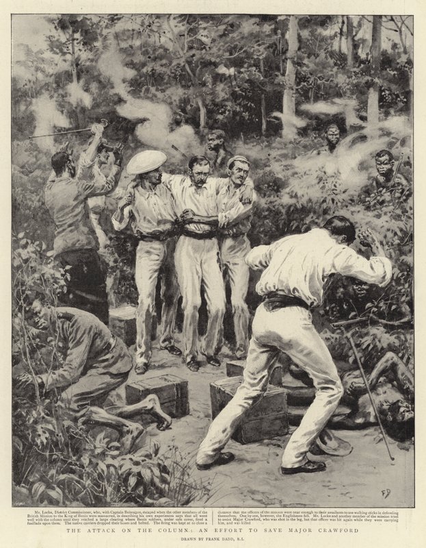 O ataque à coluna, um esforço para salvar o major Crawford de Frank Dadd