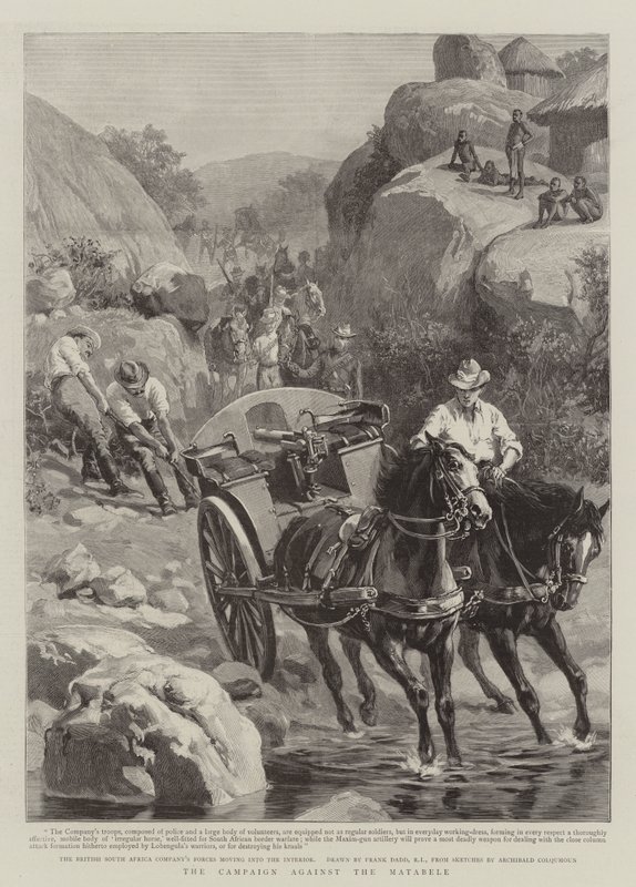 A campanha contra o Matabele de Frank Dadd