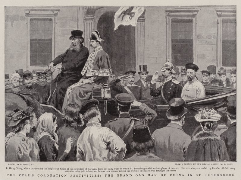 As Festas de Coroação do Czar, o Grande Velho da China em São Petersburgo de Frank Dadd
