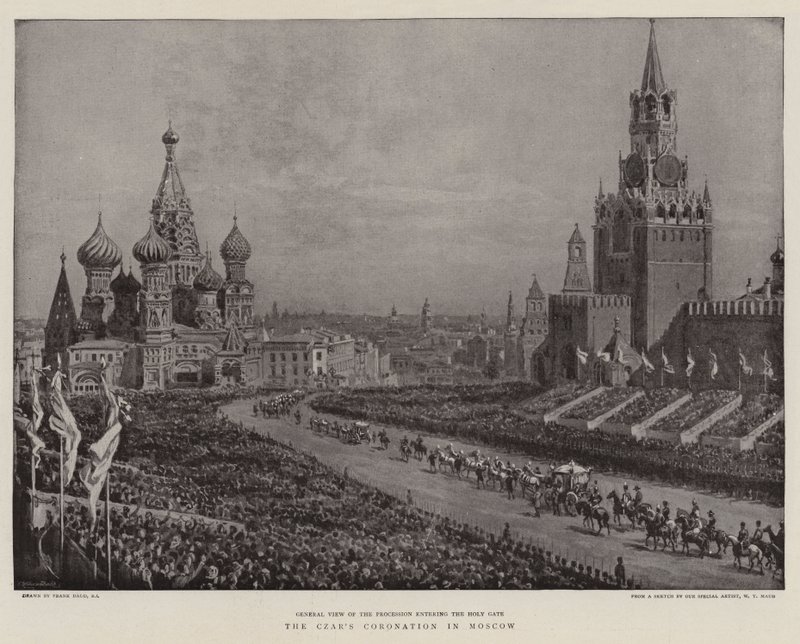 A coroação do czar em Moscou de Frank Dadd