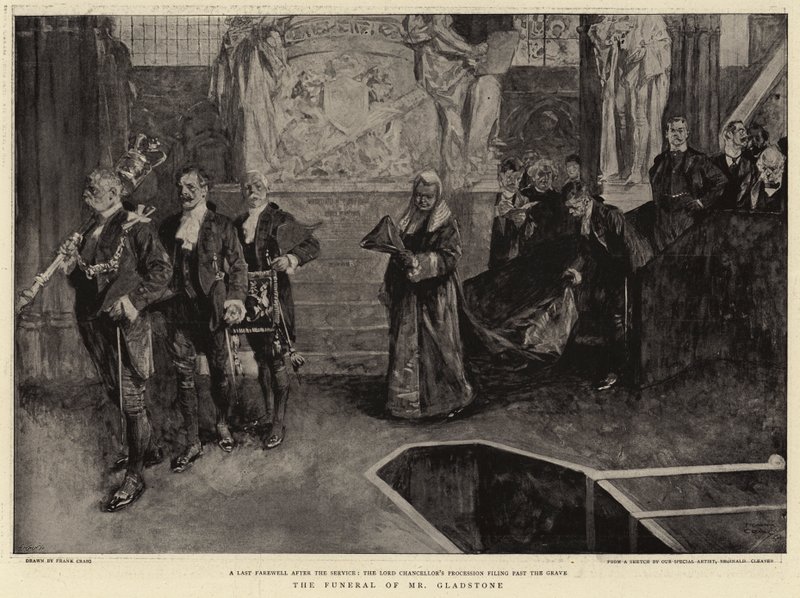 O funeral do senhor Gladstone de Frank Dadd