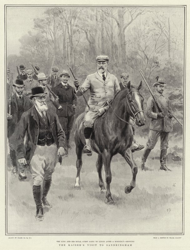 A visita do Kaiser a Sandringham de Frank Dadd