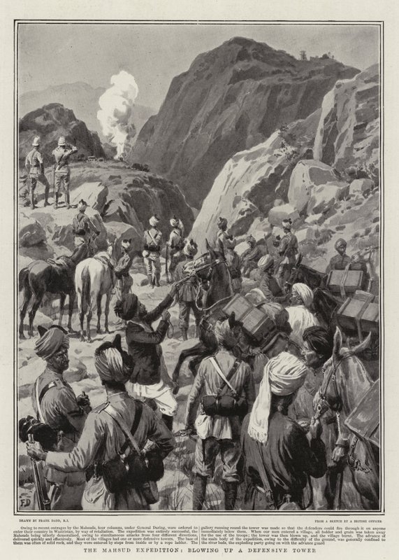 A Expedição Mahsud, explodindo uma Torre Defensiva de Frank Dadd