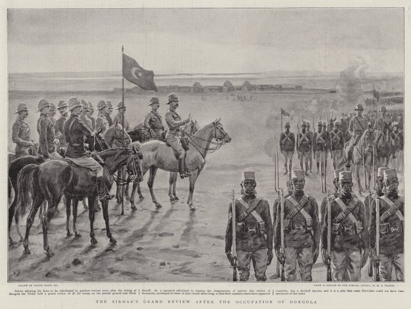 Grande revisão do Sirdar após a ocupação de Dongola de Frank Dadd