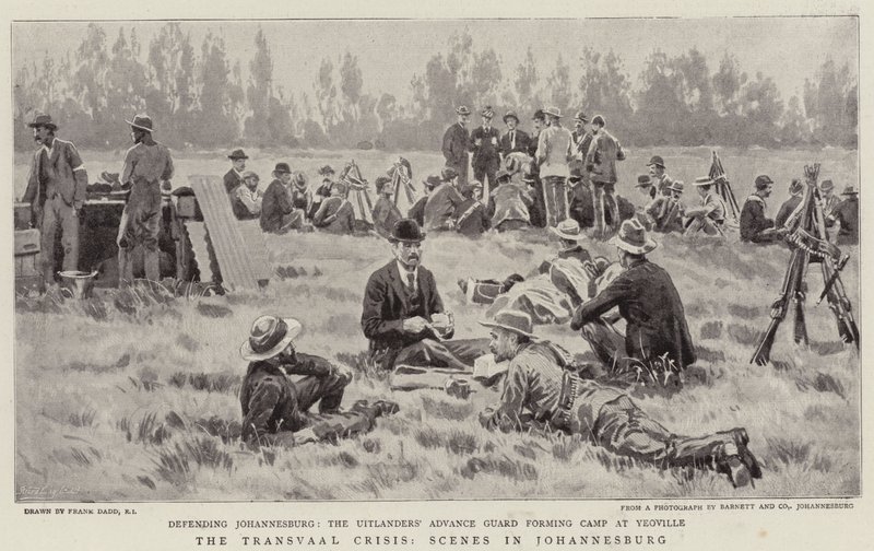 A Crise do Transvaal, Cenas em Joanesburgo de Frank Dadd
