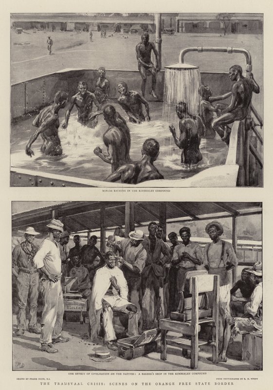 A Crise do Transvaal, Cenas na Fronteira do Estado Livre de Orange de Frank Dadd