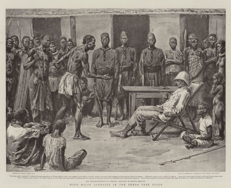 Com Major Lothaire no Estado Livre do Congo de Frank Dadd