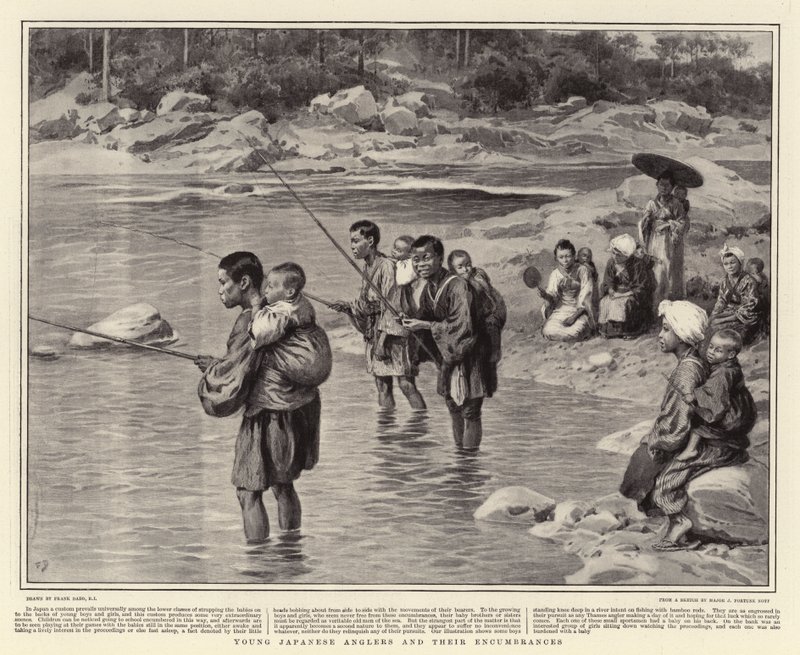 Jovens pescadores japoneses e seus empecilhos de Frank Dadd