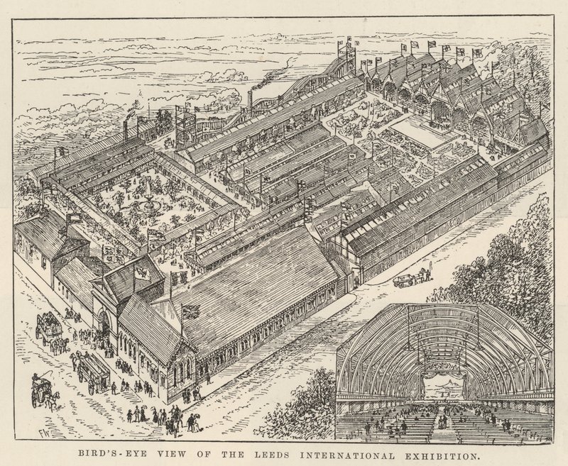 Visão panorâmica da exposição internacional de Leeds de Frank Watkins