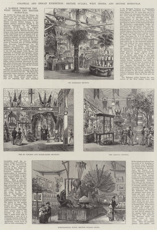 Exposição Colonial e Indiana, Guiana Britânica, Índias Ocidentais e Honduras Britânicas de Frank Watkins