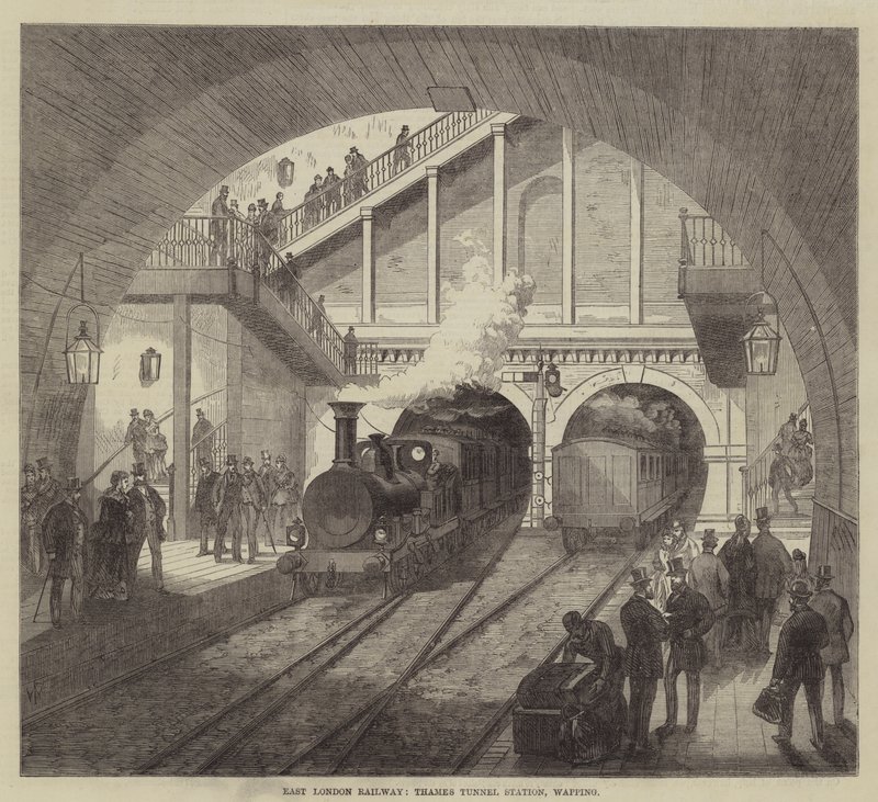 East London Railway, Estação do Tâmisa no Tâmisa, Wapping de Frank Watkins