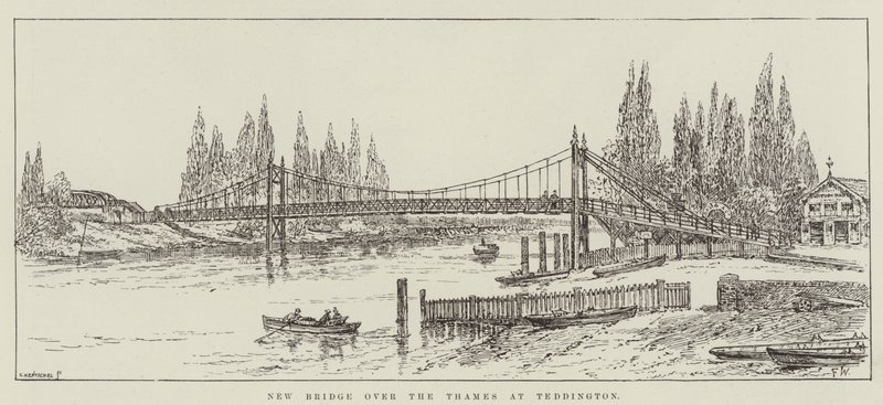 Nova ponte sobre o Tamisa em Teddington de Frank Watkins