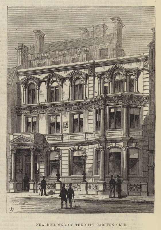 Novo edifício da cidade Carlton Club de Frank Watkins
