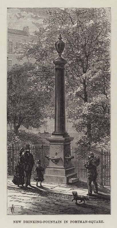 Novo bebedouro em Portman-Square de Frank Watkins